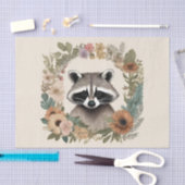 CottageCore-Raccoon-Dekoupage Seidenpapier (Handwerk)