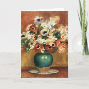 Cottagecore Renoir Blumenstrauß Fine Art Feiertagskarte