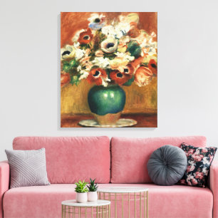 Cottagecore Renoir Blumenstrauß Fine Art Leinwanddruck