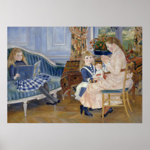Cottagecore-Renoir-Ländliche Kindheitsszene Poster