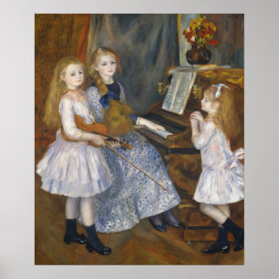 Cottagecore Renoir Musikalische Schwestern Vintage Poster