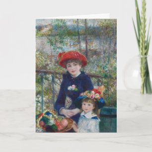 Cottagecore Renoir Schwestern Garten Landschaft Feiertagskarte