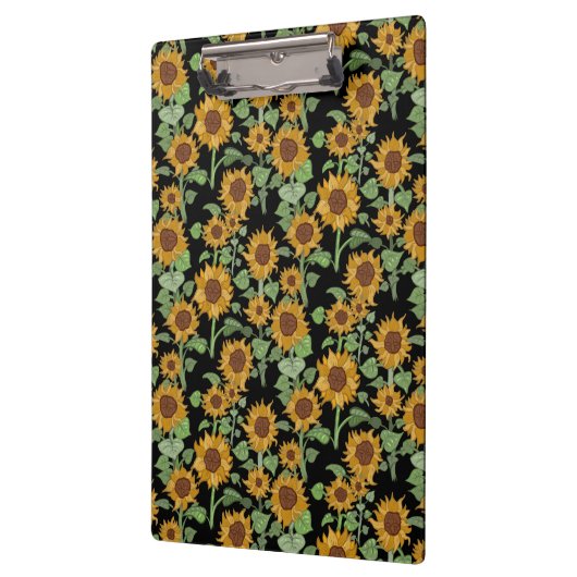 CottageCore Sonnenblumenmuster Klemmbrett (Links)