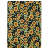 CottageCore Sonnenblumenmuster Klemmbrett (Rückseite)