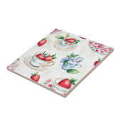 Cottagecore Strawberry Pattern  Fliese (Seite)