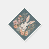Cottagecore Süßer Hase Serviette (Ecke)