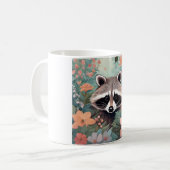 Cottagecore Süßer Waschbär Kaffeetasse (Vorderseite Links)