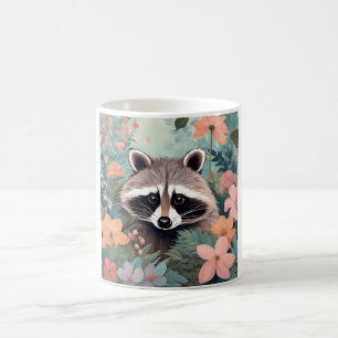 Cottagecore Süßer Waschbär Kaffeetasse
