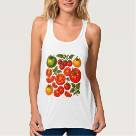 Cottagecore Tomato Summer Veggie Tank Top
