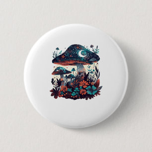 Cottagecore und Ästhetik Goblincore Pilz Messe Button