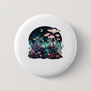 Cottagecore und Ästhetik Goblincore Pilz-Messe Button