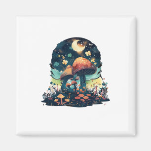 Cottagecore und ästhetisches Goblincore Pilzfest Magnet