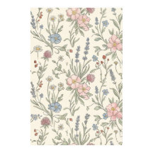 Cottagecore Vintage Wildblumen-Muster-Notizbuch