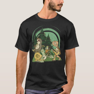 Cottagecore-Wald-Musik spielendes Faultier Schneck T-Shirt