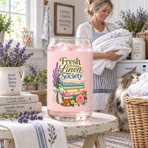 Cottagecore-Wäsche Lavendel Blumenwäsche Dosenglas