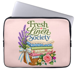 Cottagecore-Wäsche Lavendel Blumenwäsche Laptopschutzhülle