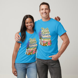 Cottagecore-Wäsche Lavendel Blumenwäsche T-Shirt