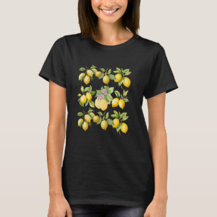 Cottagecore-Wasserfarbe Frucht Zitrus Lemones Gart T-Shirt