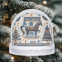 Cottagecore Weihnachten Rustikale Waldtiere Pferd