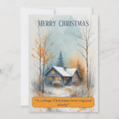 Cottagecore Weihnachten Rustikaler Wald Nostalgisc (Vorderseite)