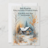 Cottagecore Weihnachten Rustikaler Wald Nostalgisc (Rückseite)