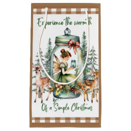 Cottagecore Weihnachtswärme Geschenktasche Kleine Geschenktüte