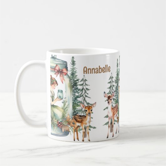 Cottagecore Weihnachtswärme Tasse (Links)