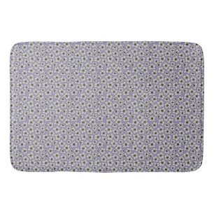Cottagecore-Wildblumen auf Lavendel Badematte