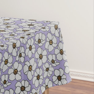 Cottagecore Wildblumen auf Lavendel Tischdecke