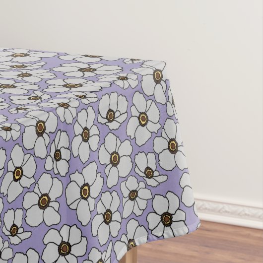 Cottagecore Wildblumen auf Lavendel Tischdecke (Beispiel)