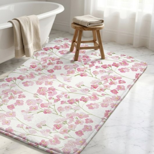 Cottagecore-Wildblumen-Botanische Blumen Badematte