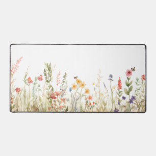 Cottagecore-Wildblumen-Schreibtischunterlage Vinta Schreibtischunterlage