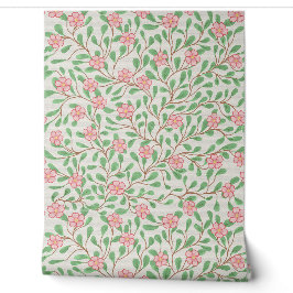 Cottagecore-Wildblumenmuster - Süße rosa Blumen Tapete
