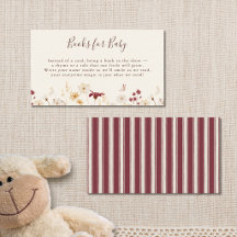Cottagecore-Wildflower-Bücher für Baby-Baby-Party
