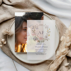 Cottagecore-Wildflower-Romanische Brautparty Pergament Einladungen