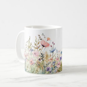 Cottagecore-Wildflower-Untersetzer Floral Kaffeetasse
