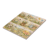 Cottagecore-Wildflowergarten-Patchwork Fliese (Seite)