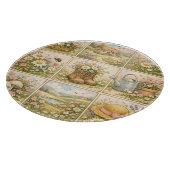 Cottagecore-Wildflowergarten-Patchwork Schneidebrett (Ecke)
