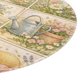 Cottagecore-Wildflowergarten-Patchwork Schneidebrett (Ecke)