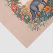 Cottagecore-Wolf-Decoupage Seidenpapier (Ausschnitt)