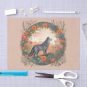 Cottagecore-Wolf-Decoupage Seidenpapier (Handwerk)