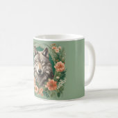 Cottagecore-Wolf Kaffeetasse (VorderseiteRechts)