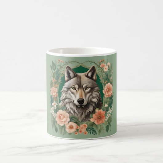 Cottagecore-Wolf Kaffeetasse (Mittel)