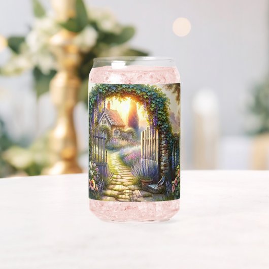 Cottagecore-Zauberhafter Gartenweg Dosenglas (Insitu (Hochzeit))