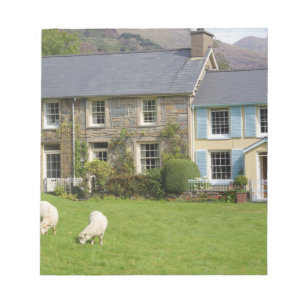 Cottages, Beddgelert, Gwynedd, Wales Notizblock