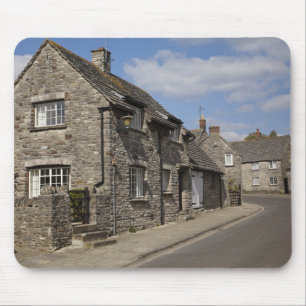 Cottages, Corfe Castle Dorf, Dorset, England, Mousepad