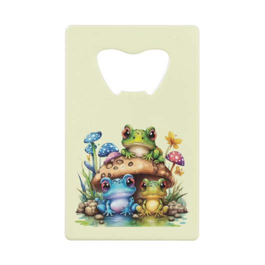 Cottages Toadstool Pilz und Frosch Geldbeutel Flaschenöffner (Vorderseite)