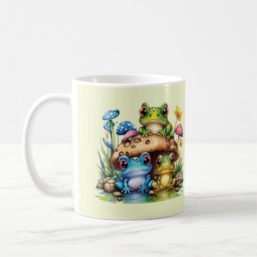 Cottages Toadstool Pilz und Frosch Kaffeetasse (Links)