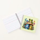 Cottages Toadstool Pilz und Frosch Notizblock (Innenseite)