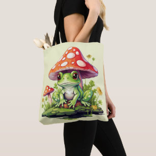 Cottages Toadstool Pilz und Frosch Tasche